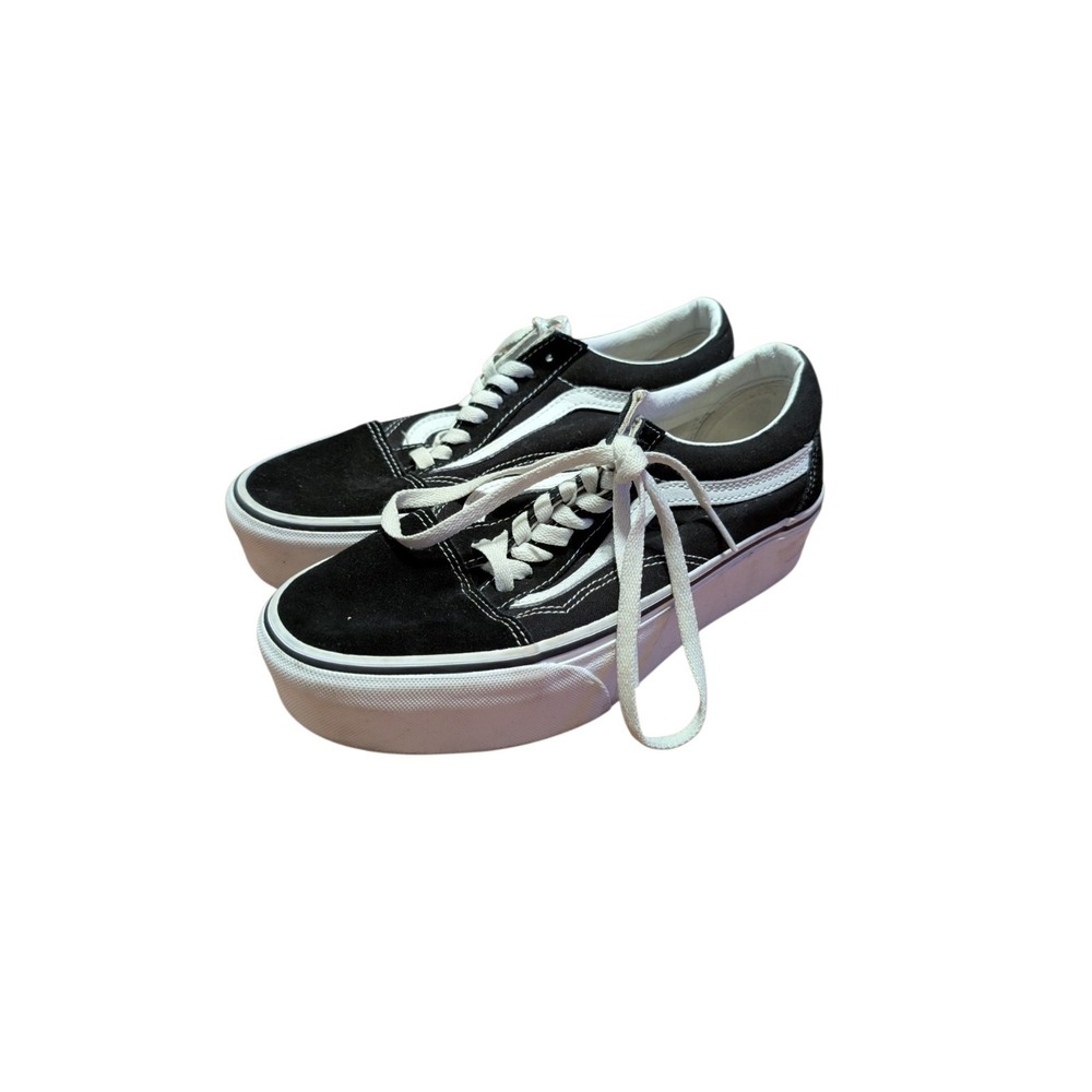 Vans Old Skool Platform Shoes Skate Sneakers Black/White VN0A3B3UY28 US 7.5
